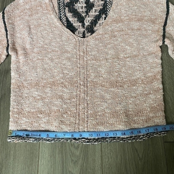Free People Jackson Pattern Sweater In Rosewater Size Large - Picture 7 of 15